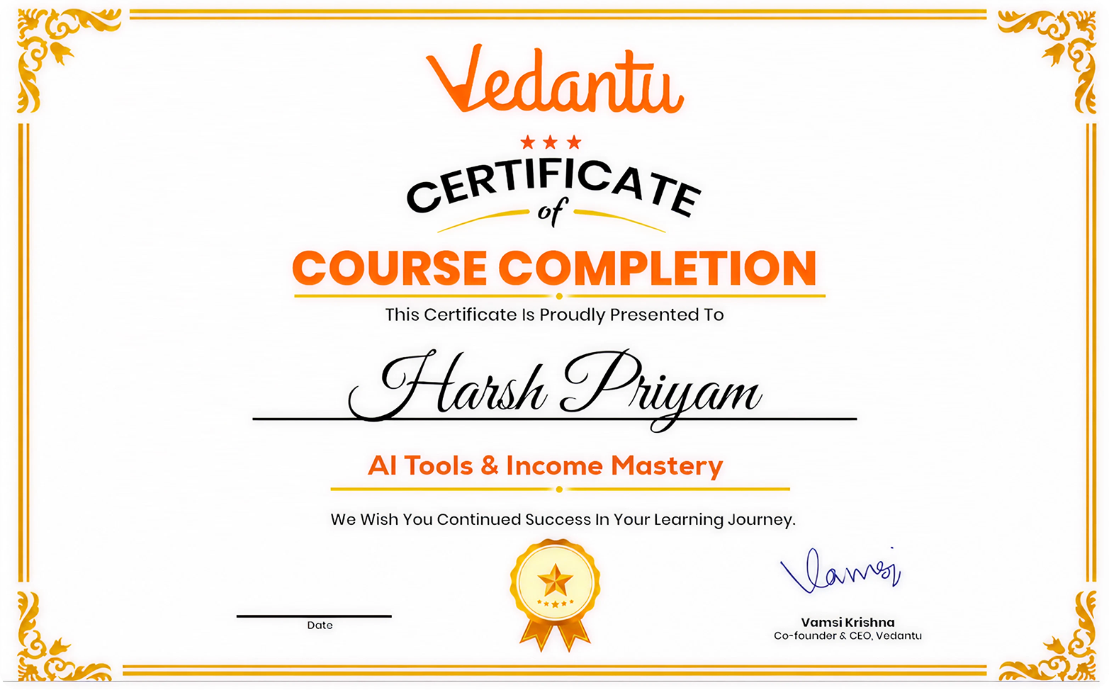 Certificate 1